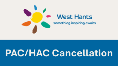 PAC/HAC Meeting Cancellation notice.